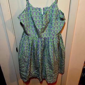 Amanda Uprichard Silk Fit & Flare Dress